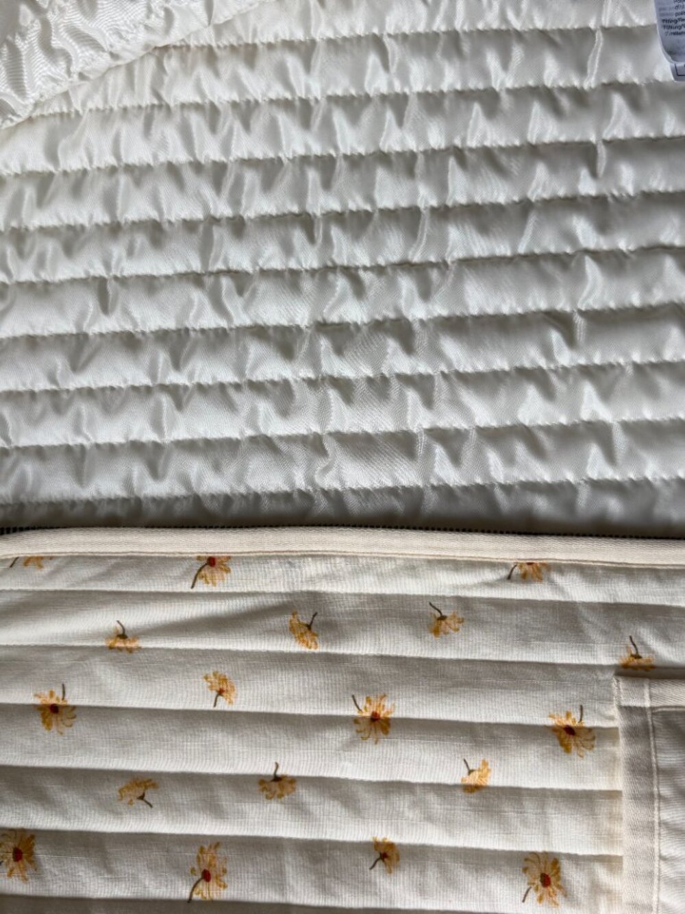 NEVER WORN Madewell Quilted Jacket Ivory Daisy Floral Print Full Zip - Picture 7 of 15